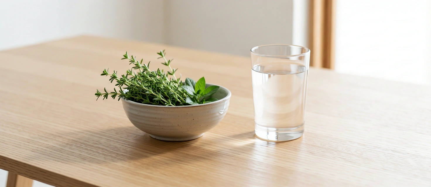 Minimalistische Atmosphäre für Wohlbefinden